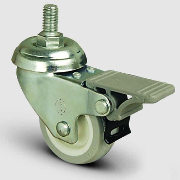 EP05ZKC50F Frenli Şeffaf Tekerlek Çap:50 35 Kg - Image 1