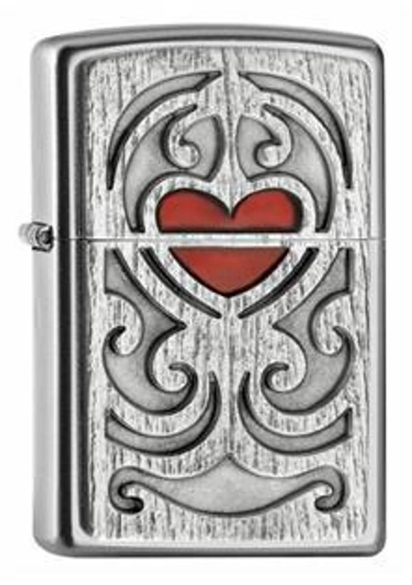 Zippo Wood Heart Emblem 2.005.107 (5-1) Çakmak - Image 1