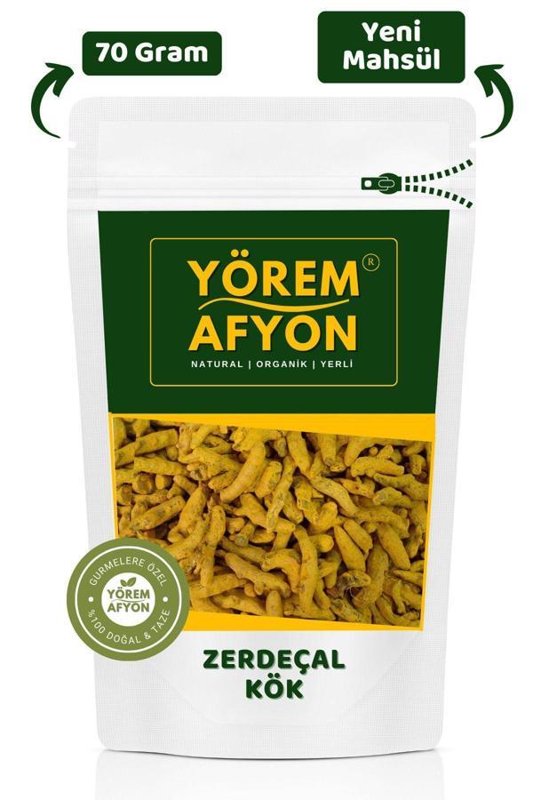 Gülçehre Yörem Afyon Bağışıklılık Dostu Keskin Tat Kök Zerdeçal, Safran Kökü, Zerdeçöp | 70Gr. - Image 1