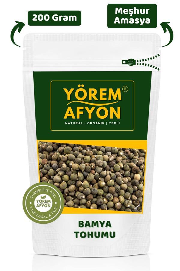 Gülçehre Meşhur Amasya Yöresinden Şifa Tohumu Enerji Deposu Bamya Tohumu {Abelmoschus Esculentus} | 200Gr. - Image 1