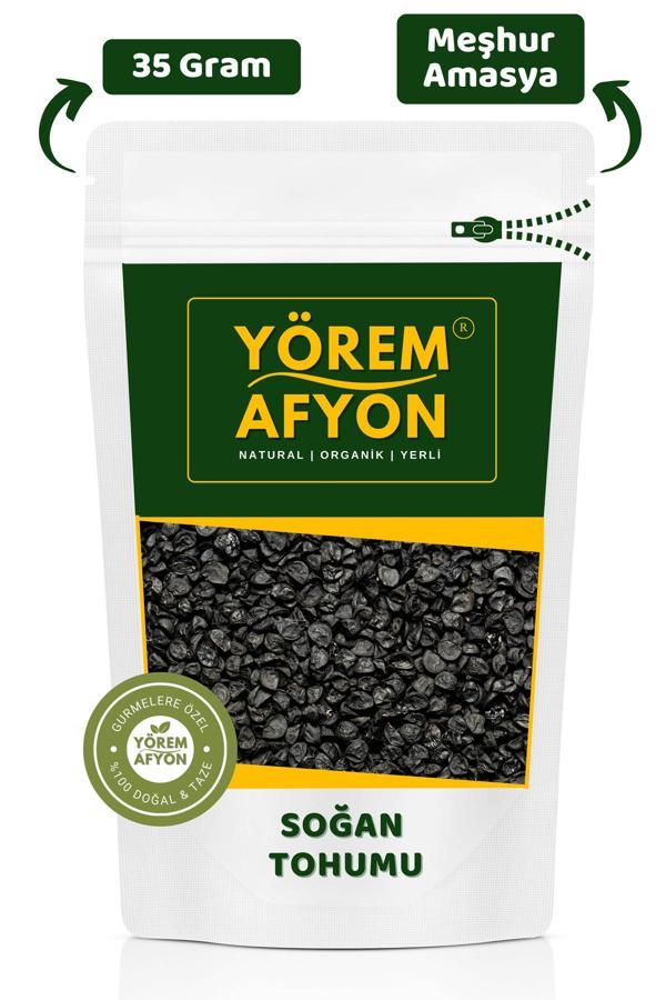 Gülçehre Meşhur Amasya Yöresinden Yerli Mahsül Gdo'Suz Kuru Soğan Tohumu {Allium Cepa} | 35Gr. - Image 1