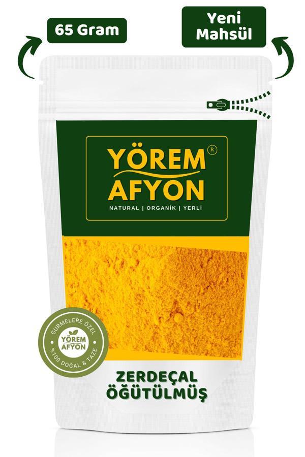 Gülçehre Yörem Afyon Bağışıklılık Dostu Keskin Tat Öğütülmüş Zerdeçal, Safran Kökü, Zerdeçöp | 65Gr. - Image 1