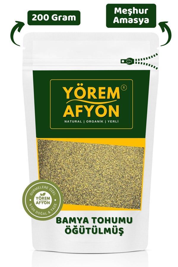 Gülçehre Amasya Yöresinden Katkısız Taze Çekim Öğütülmüş, Toz Bamya Tohumu {Abelmoschus Esculentus} | 200Gr. - Image 1