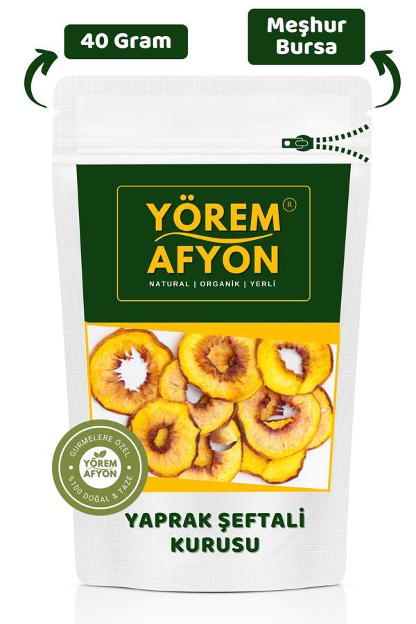 Gülçehre Meşhur Bursa Yöresinden %100 Meyve Glütensiz Yaprak Şeftali Kurusu, Cips {Prunus Persica} | 40Gr. - Image 1