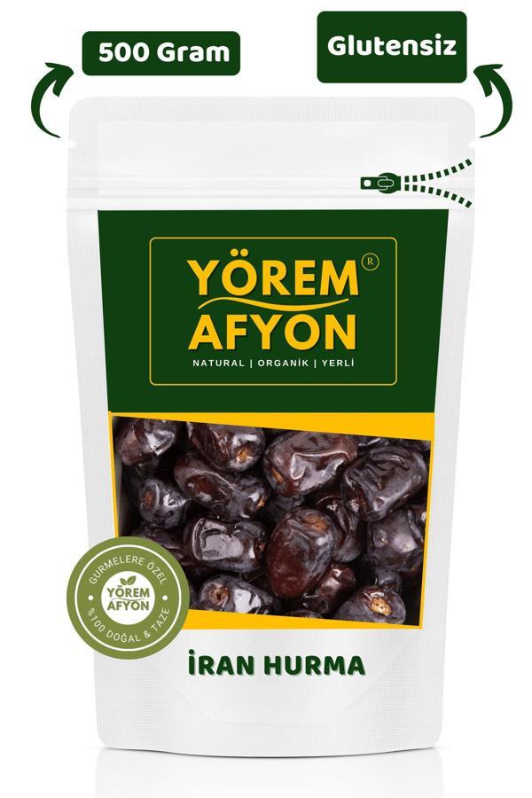 Gülçehre Yörem Afyon %100 Doğal Glutensiz Şekersiz Doyurucu Lokum Kıvamında Iran Hurma, Mezafeti | 500Gr. - Image 1