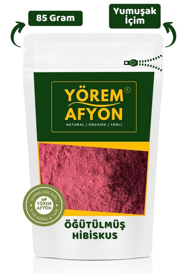 Gülçehre Yörem Afyon Katkısız Öğütülmüş Saf Hibiskus, Bamya Çiçeği, Mekke Gülü {Hibiscus Sabdariffa} | 85Gr. - Image 1