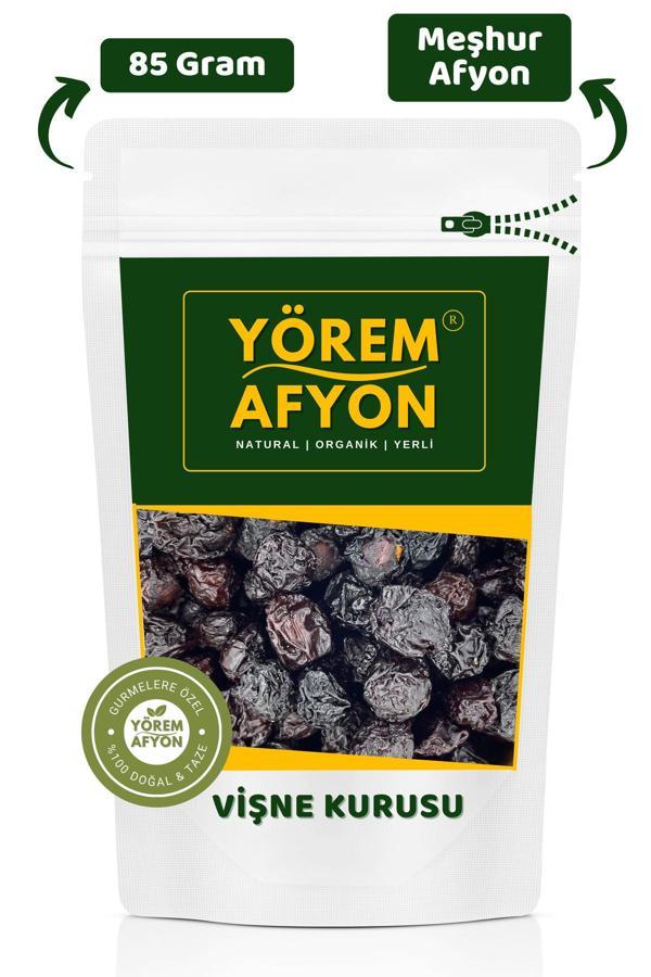 Gülçehre Meşhur Afyon'Un Zengin Aromalı Doğal Kurutulmuş Çekirdekli Vişne Kurusu {Prunus Cerasus} | 85Gr. - Image 1