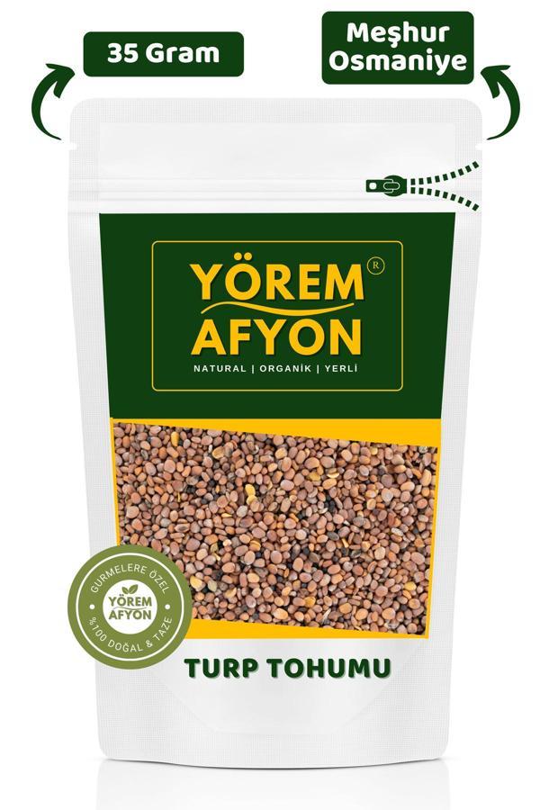 Gülçehre Yörem Afyon Meşhur Osmaniye Kadirli Yerli Tarım Gdo'Suz İri Kırmızı Turp Tohumu | 35Gr. - Image 1