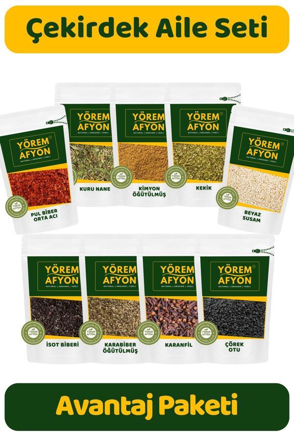 Gülçehre Yörem Afyon Yörelerine Özgü Çekirdek Aile Baharat Seti | 783Gr. - Image 1