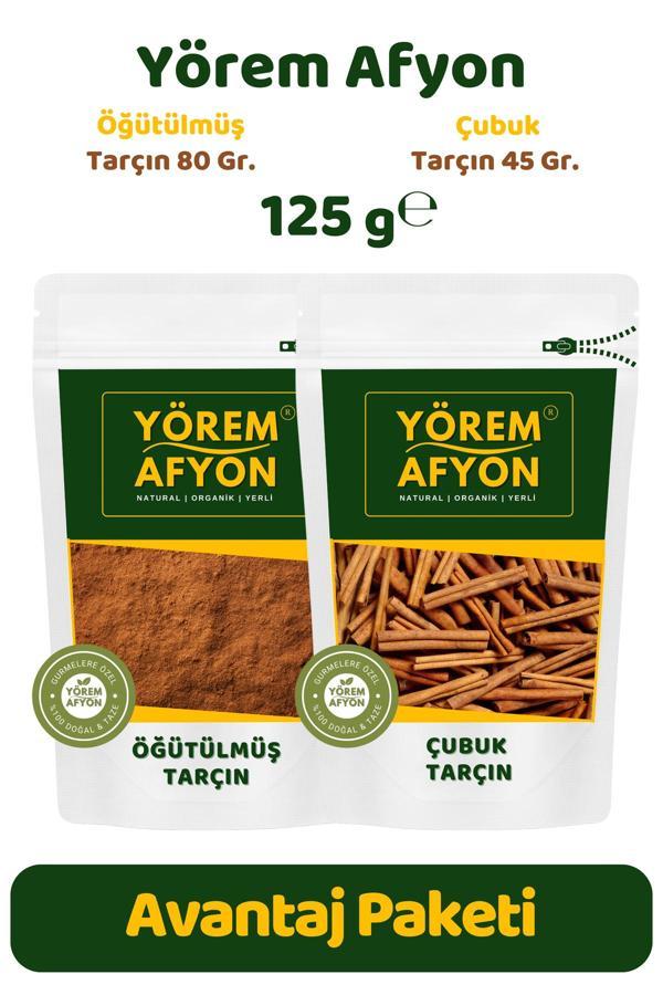 Gülçehre Yörem Afyon Mutfakların Vazgeçilmezi Saf Ve Katkısız Hakiki Çubuk & Öğütülmüş Toz Tarçın Set | 125Gr - Image 1