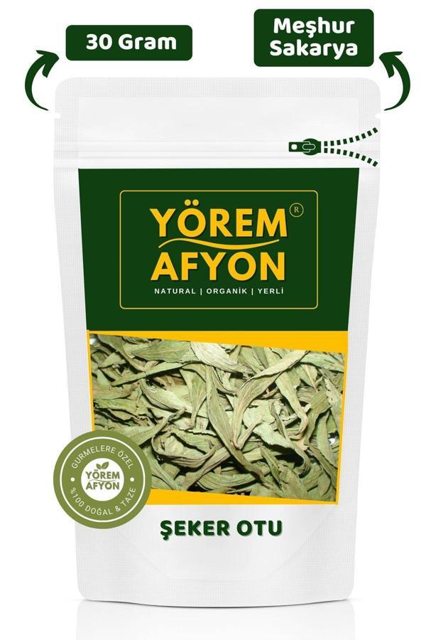 Gülçehre Yörem Afyon Meşhur Manisa Yerli Mahsul Şifa Deposu Şeker Otu, Stevia Otu | 30Gr. - Image 1