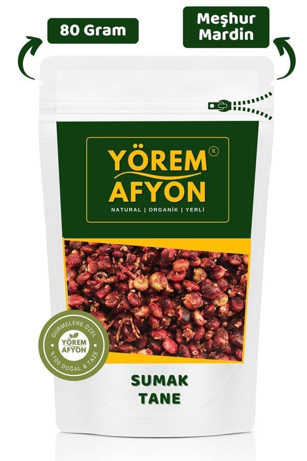 Gülçehre Yörem Afyon Meşhur Mardin Midyat Yöresinden Doğal Şifa Kaynağı Yerli Hasat Tane Sumak {Rhus} | 80Gr - Image 1