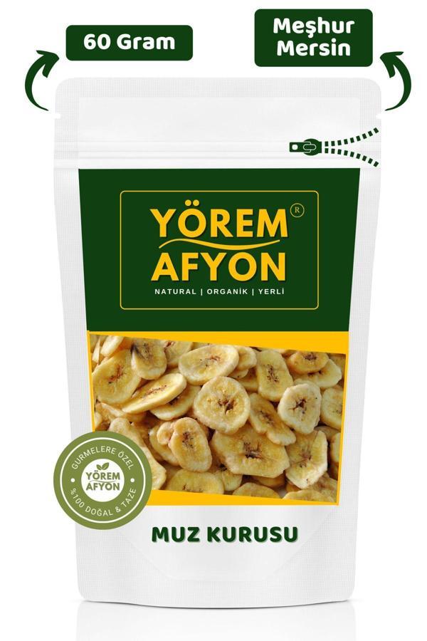 Gülçehre Yörem Afyon Meşhur Mersin Katkısız Şekersiz Güneşte Kurutulmuş Dilim Muz | 60Gr. - Image 1