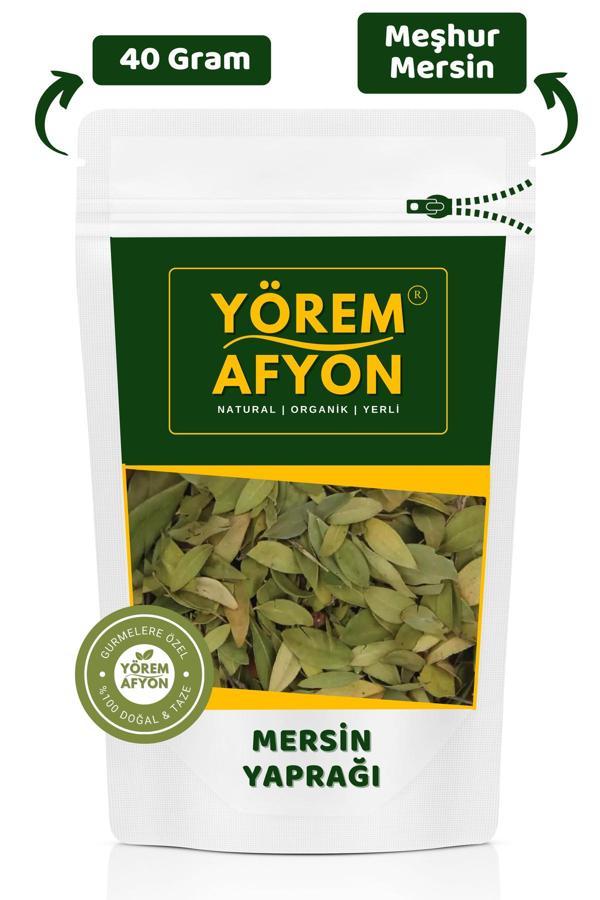 Gülçehre Yörem Afyon Meşhur Mersin Keskin Kokulu Aromatik Mersin Yaprağı, Elduran, Zazak, Murt | 40Gr. - Image 1