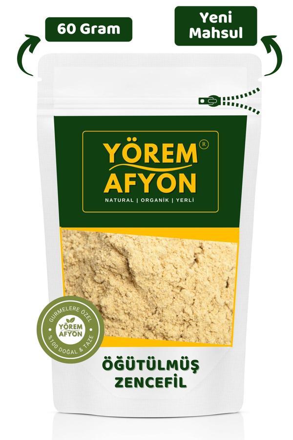 Gülçehre Yörem Afyon Sağlık Dostu Besin Değeri Korunarak Öğütülmüş Toz Zencefil {Zingiber Officinale} | 60Gr - Image 1