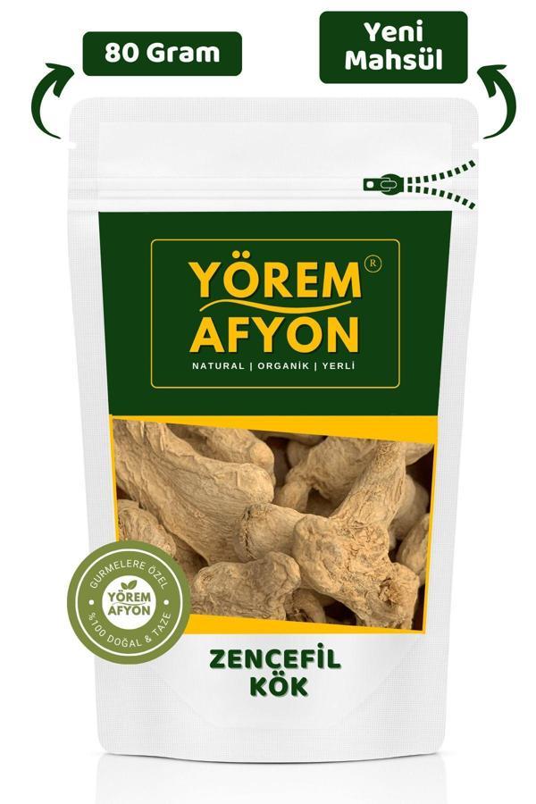 Gülçehre Yörem Afyon Sağlık Dostu Kadim Şifa Kaynağı Kurutulmuş Zencefil Kökü {Zingiber Officinale} | 80Gr. - Image 1
