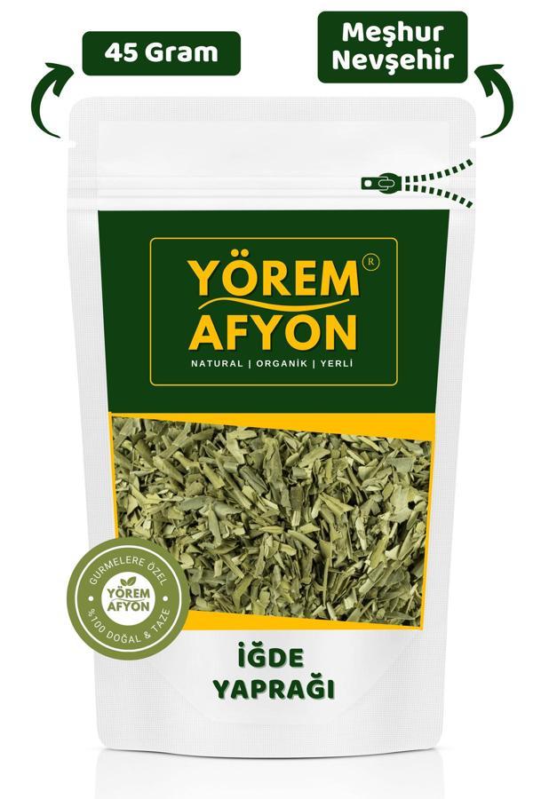 Gülçehre Yörem Afyon Meşhur Nevşehir Yeni Mahsul Dalında Kurutulmuş Organik İğde Yaprağı | 45Gr. - Image 1