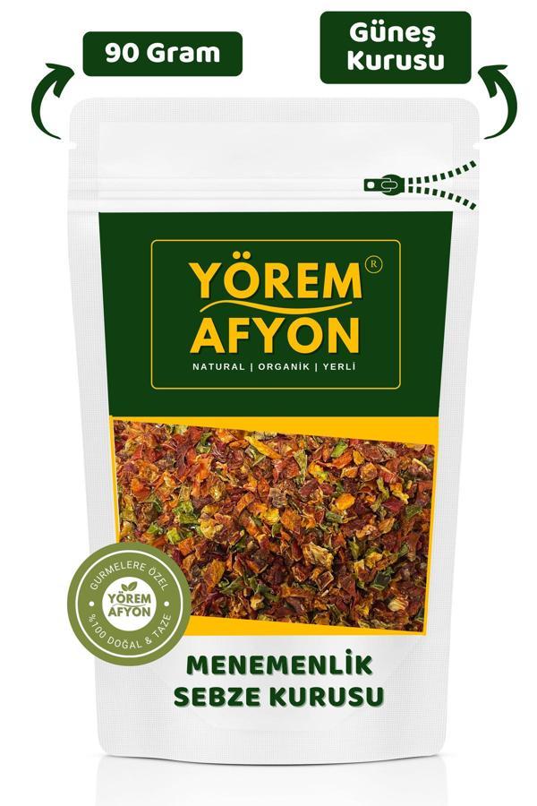 Gülçehre Yöresine Özgü Mevsiminde Güneşte Kurutulmuş Katkısız Menemenlik Sebze Kurusu | 90Gr. - Image 1
