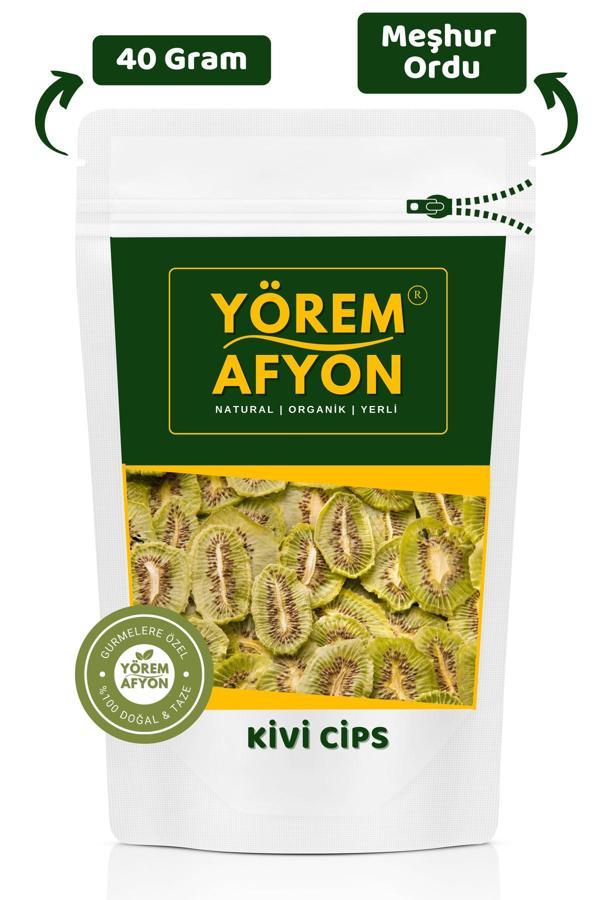 Gülçehre Yörem Afyon Meşhur Ordu Güneşte Kurutulmuş %100 Meyve Katkısız Şekersiz Vegan Kivi Cips | 40Gr. - Image 1