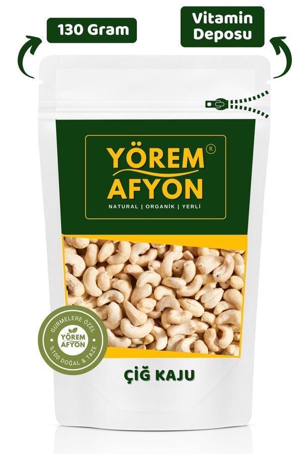 Gülçehre Yörem Afyon Duble Boy Tuzsuz Işlenmemiş Kavrulmamış Yeni Mahsül Glütensiz Çiğ Kaju | 130Gr. - Image 1