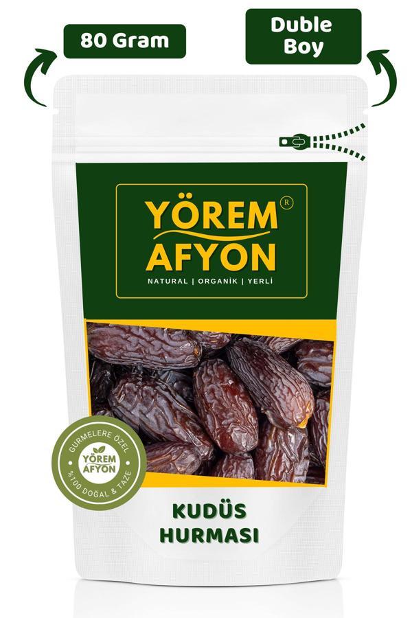 Gülçehre Yörem Afyon Duble Boy Yumuşak Yeni Mahsul Karbonhidrat Deposu Kudüs Hurması | 80Gr. - Image 1
