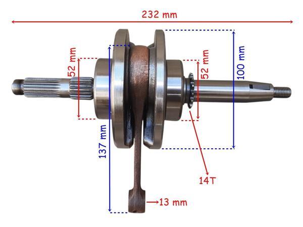 Bisan Cub Lifan Pony Krank Komple - Image 1