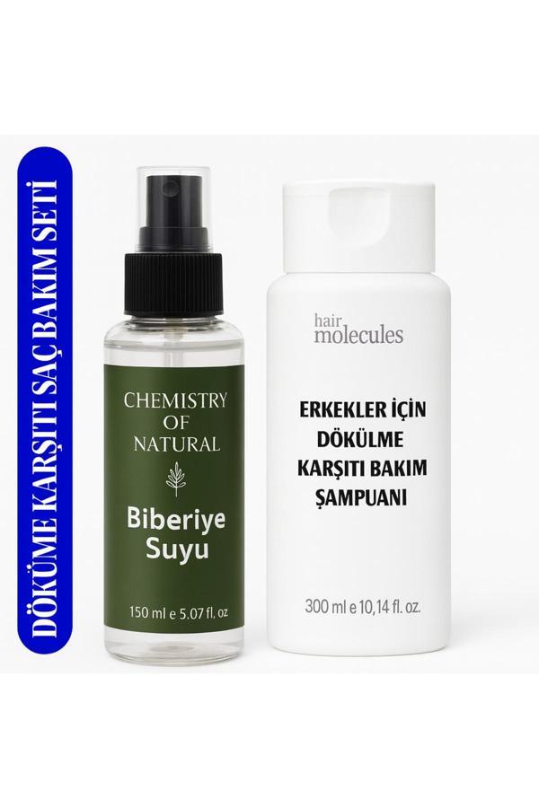 Doa Kozmetik Dökülme Karşıtı Erkek Saç Bakım Seti – Biberiye Suyu + Şampuan (Doğal İçerikli) - Image 1