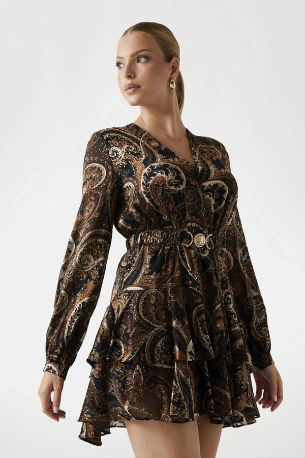 Guess Clarisse Kadın Çok Renkli Elbise W5BK53W2770-PB0P - Image 1