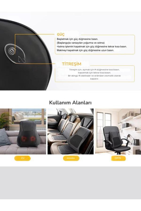 Robx Sm237 Titreşimli Bel-Sırt Destekli Ovmalı Mini Masaj Aleti - Image 1