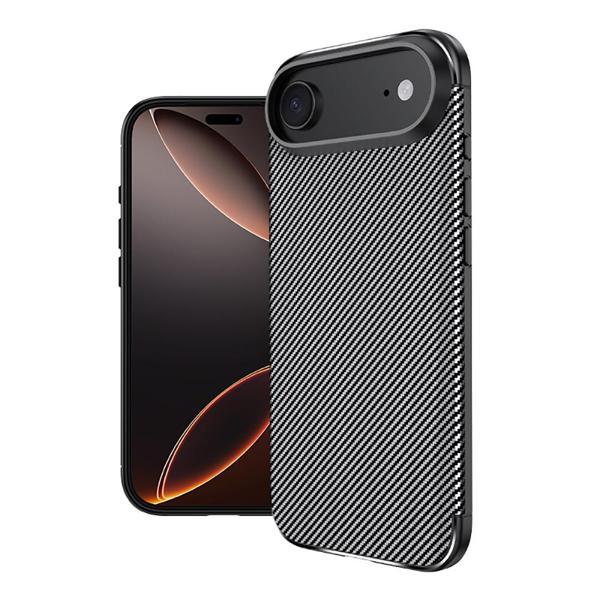 iPhone 17 Air Kılıf Negro Karbon Tasarım Silikon Kılıf - Image 1