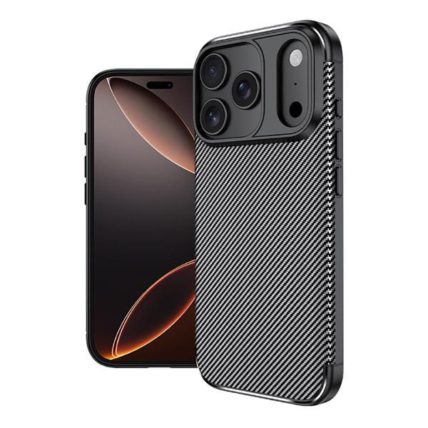 iPhone 17 Pro Kılıf Negro Karbon Tasarım Silikon Kılıf - Image 1