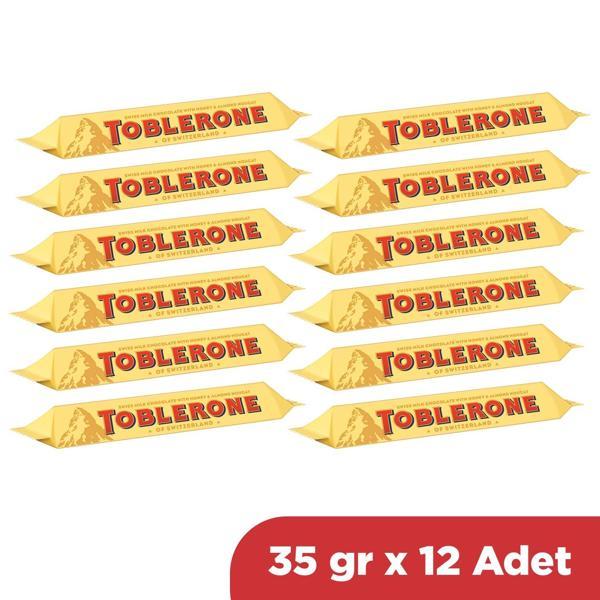 Toblerone Sütlü Çikolata 35 Gr x 12 Adet - Image 1