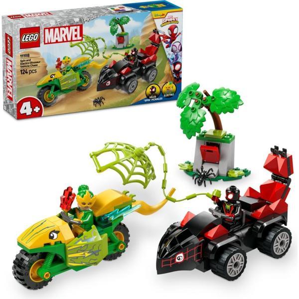 Lego Marvel Spin ve Electro Dinozor Aracı Takibi 11198 Lisanslı Ürün - Image 1