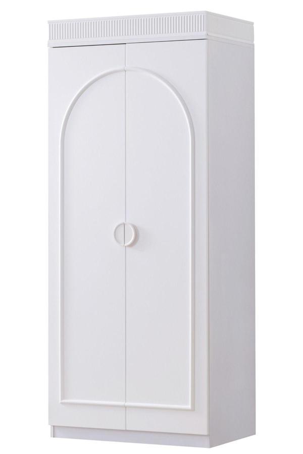Gardırop, Dolunay 2 Kapaklı Dolap - Beyaz - Image 1