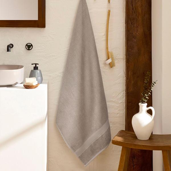 Karaca Home Artisan %100 Pamuk Clove Banyo Havlusu Gri 80x150 cm - Image 1