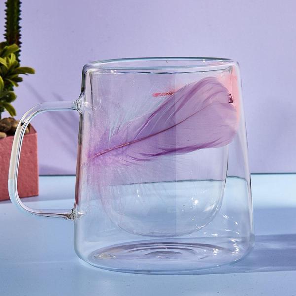 Perotti Double Feather Çift Cidarlı Kupa 250 ml - Image 1