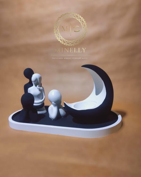 Minelly Özel Tasarım | Beşiktaş  Aile & Ay Işığı Seti  - Image 1