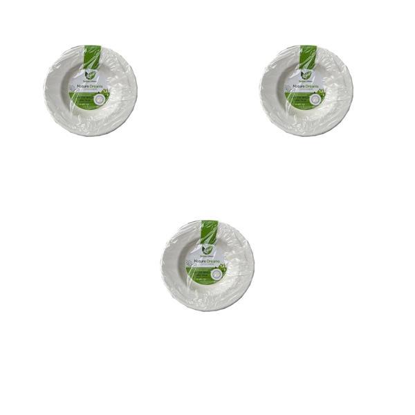 Roll-Up Nature Ekolojik Karton Kağıt Parti Çok Amaçlı Çukur Derin Tabak - 23 Cm. - 75 Adet - Image 1