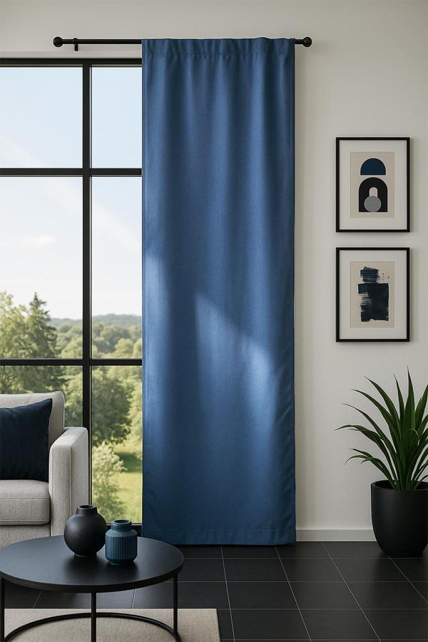 Diego Blackout Fon Perde Mavi 140x270 - Image 1