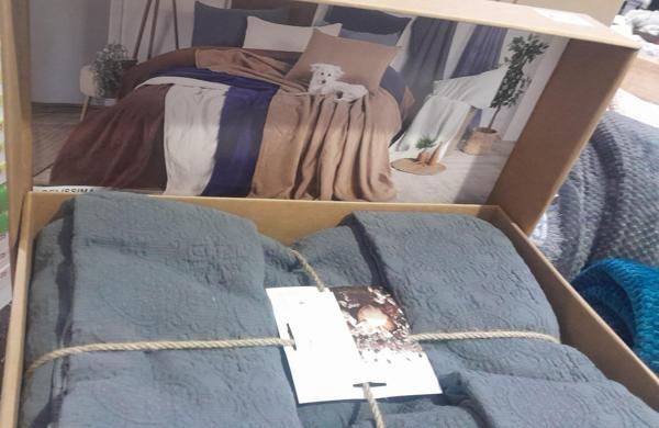 BELLİSİMA ÇİFT KİŞİLİK YATAK ÖRTÜSÜ CASTLE ROCK ANTRASİT - Image 1