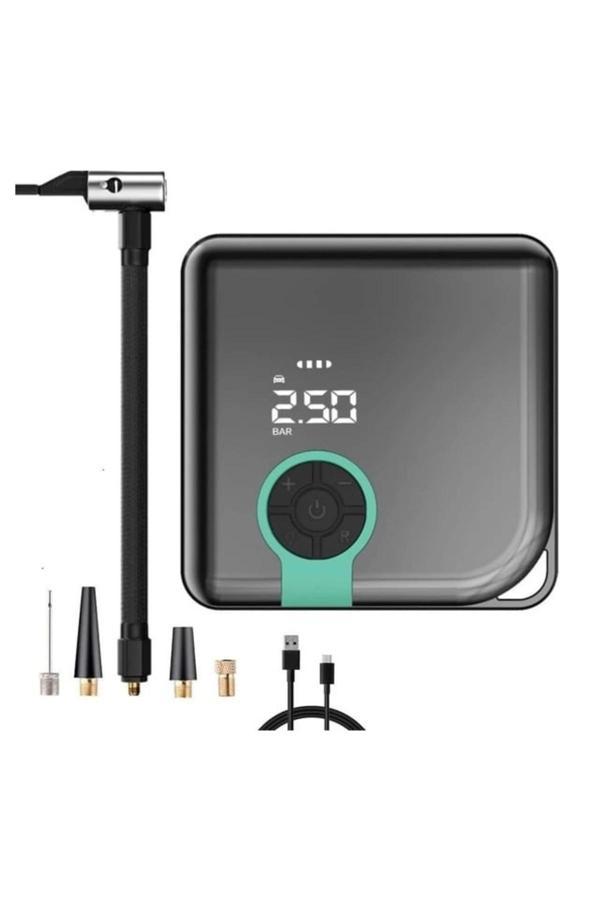 ZC-001 Taşınabilir Kablosuz Dijital Hava Kompresörü Pompa 150 PSI, Otomatik Lastik Şişirme Cihazı, L - Image 1