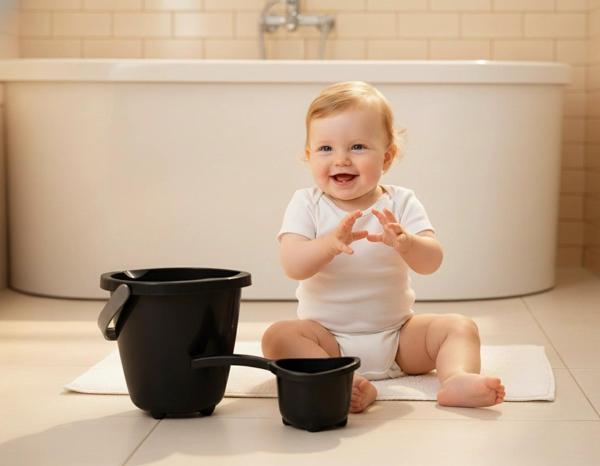 Babyjem 921 Elegant Kova & Maşrapa Set Siyah - Image 1