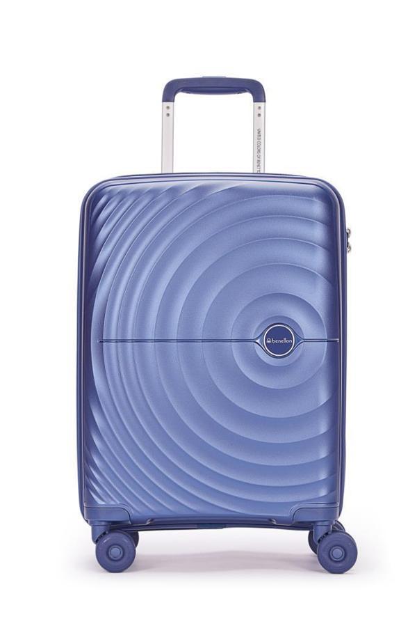 Benetton Trolley Valiz Mavi Kabin Boy 14BNT8002-03-M - Image 1