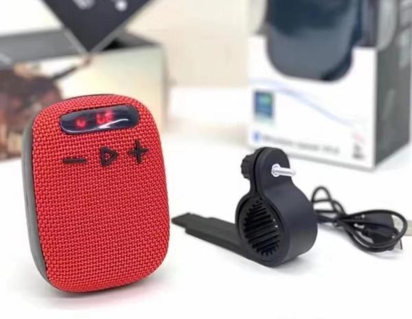 Xbyc 2727 Bluetooth Bağlantılı Hoparlör Su Geçirmez Şarjlı Bisiklet Motosiklet Hoparlörü Kırmızı - Image 1