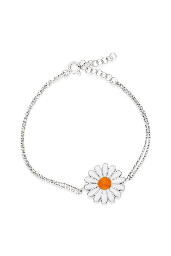 925 Ayar Papatya Bileklik Kadın Gümüş Bileklik  - Image 1