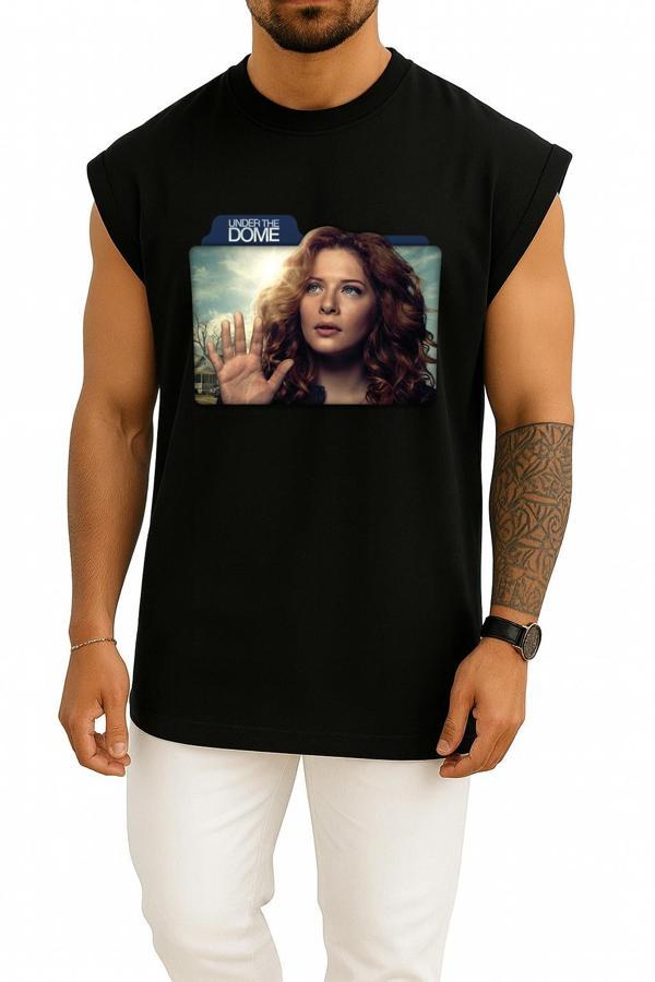Oversize Rachelle Lefevre Under The Dome Julia Shumwa Göğüs Tasarımlı Atlet - Image 1