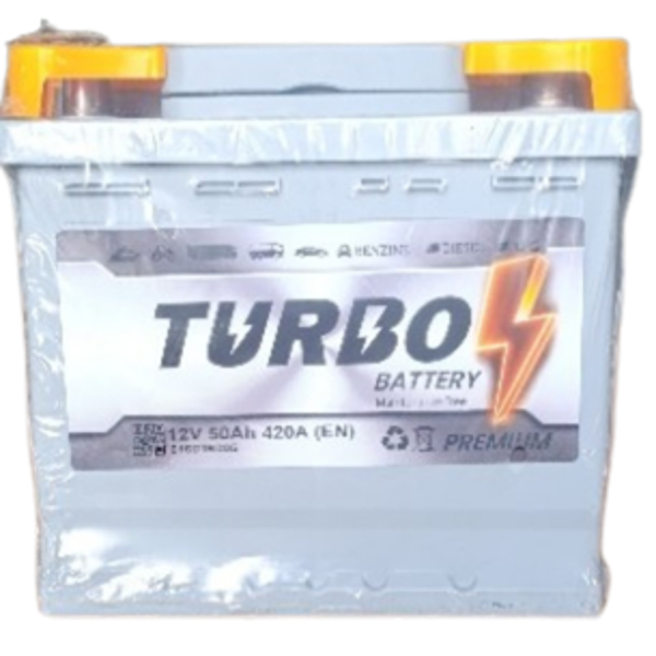 TURBO 50 AH. KARE AKÜ 420A (EN) (PETLAS GARANTİSİ ALTINDA) (ÜRETİM TARİHİ: 2025) - Image 1