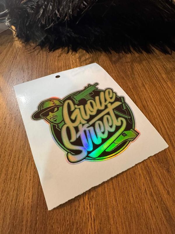 Okyay Works Grove Street Dijital Baskı Sticker - Image 1