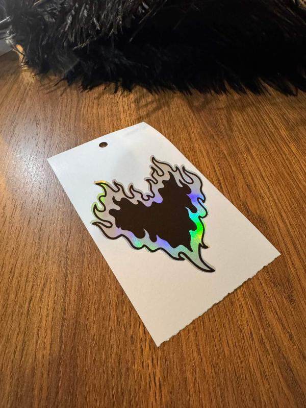 Okyay Works Kalp Dijital Baskı Sticker - Image 1