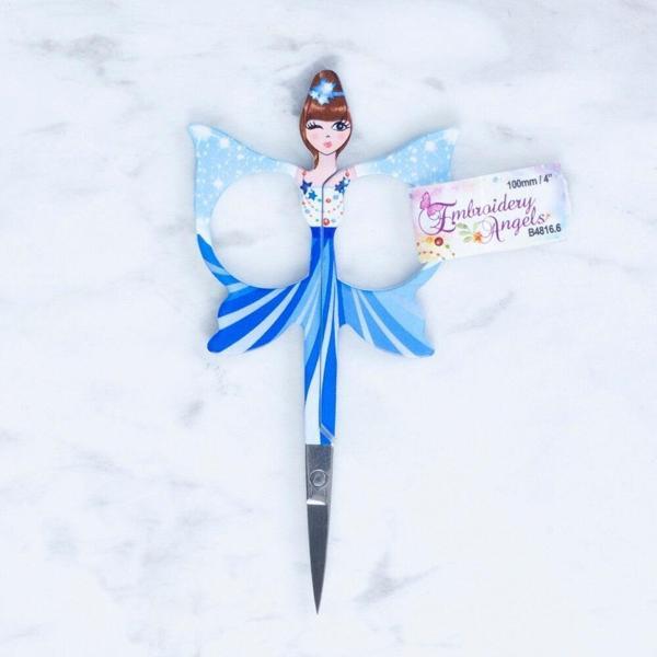 Kelebek Modelli Desenli Makas Mavi B48166 - Image 1